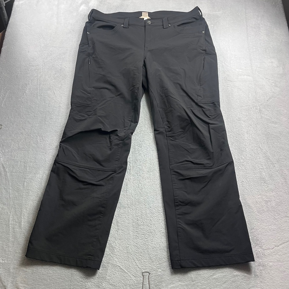 Duluth Trading Co Womens Flexpedition Cargo Pants Black 18x31 Hiking Work